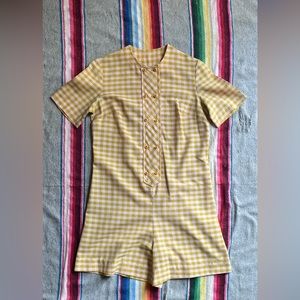Vintage One Piece Romper Shorts